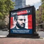 Defaced Billboard Highlights Tensions Amid Israel-Hamas Conflict and Antisemitism Probe at UPenn